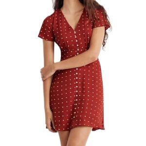 Madewell button front swing dress